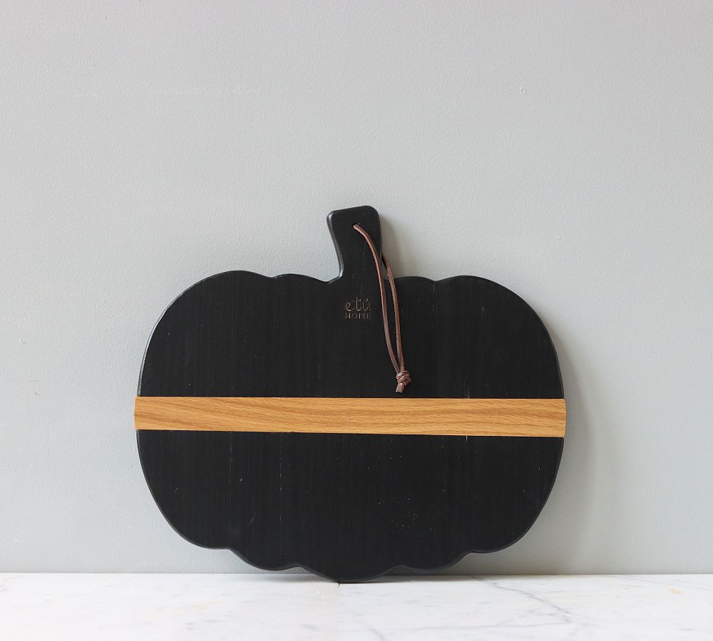 Pumpkin Shaped Reclaimed Wood Cheese Boards | Pottery Barn (US)