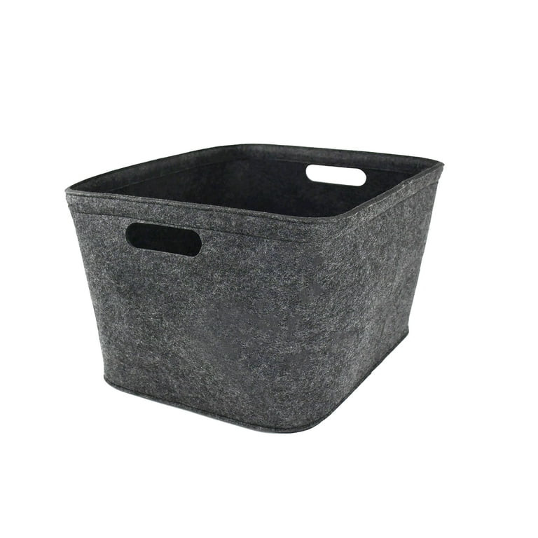 Felt Basket Storage Bin For Organizing Shelves Linen Closet | Walmart (US)