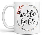 Hello Fall Coffee Mug Or Cup | Autumn or Fall Mug or Coffee Cup | Amazon (US)