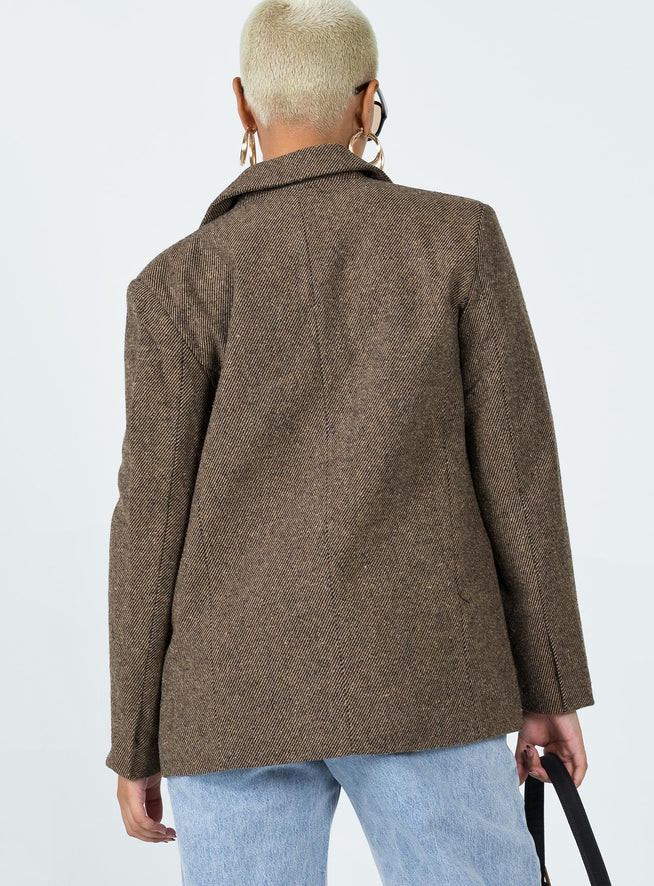Charter Blazer Brown | Princess Polly US
