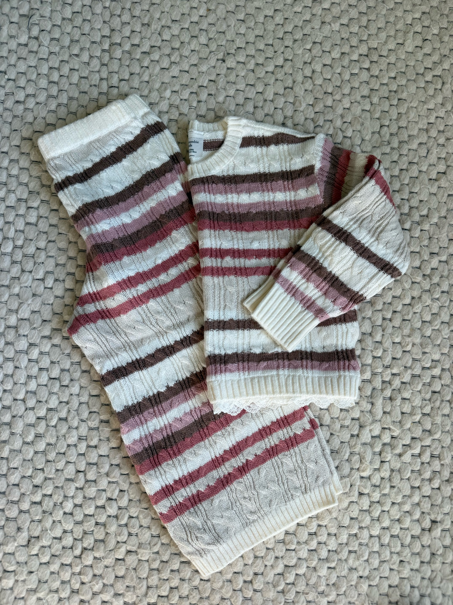 Abercrombie kids 
Fall wardrobe 
Fall kids sets
Winter kids clothing 
Kids cable sweater set