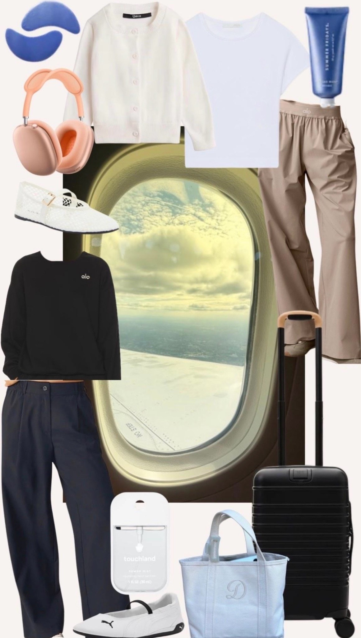 Airport travel outfit ideas + must haves ✈️

#airportyle #airportoutfits #airportootd #ootd #traveloutfits #momstyle #beis #beisluggage #carryonluggage #pumaflats #puma #llbeantote #travelbag #aloyoga #nordstromfinds #alostyle #appleheadphones #flats #headphones #giftsforher #giftideasforher #summerfridays #nordstromfinds #myrackscore #appleairmaxheadphones #alopants #summerfridays #totebag #beis #fallstyle

#LTKTravel #LTKU #LTKdayinmylife