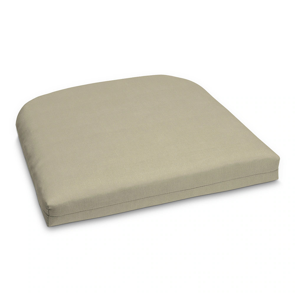 Style Selections Lola 18-in x 20-in Neutral Patio chair cushion Polyester one_size | 100219283 | Lowe's