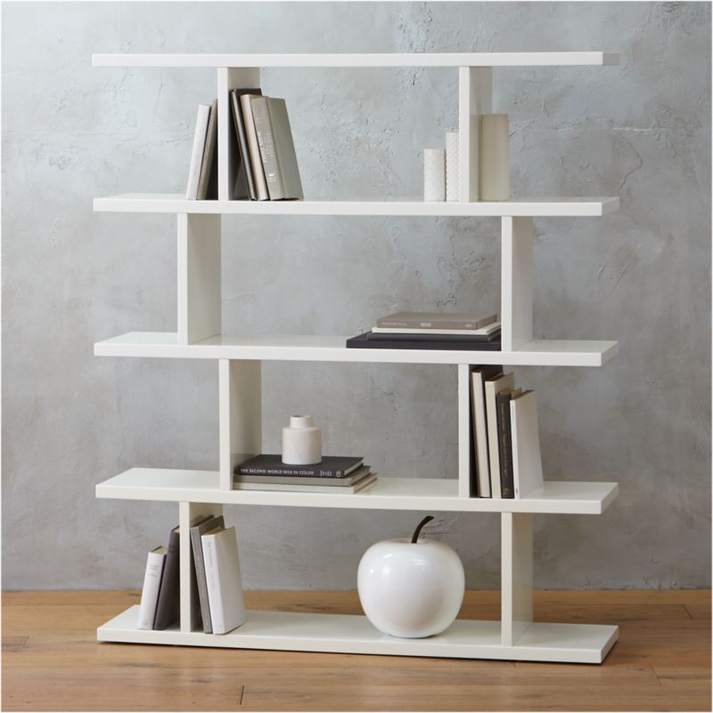 3.14 Modern White Bookcase + Reviews | CB2 | CB2