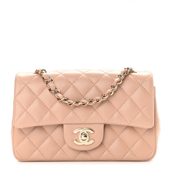 CHANEL

Lambskin Quilted Mini Rectangular Flap Beige | Fashionphile