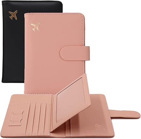 Melsbrinna Rfid Passport Holder for Travel women/Men, Cute Passport Wallet Rfid Blocking Card Slo... | Amazon (US)
