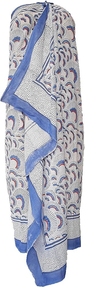 Namo Handicraft Women's Cotton Floral Printed Sarong for Women's Summer Beachwear | Amazon (US)