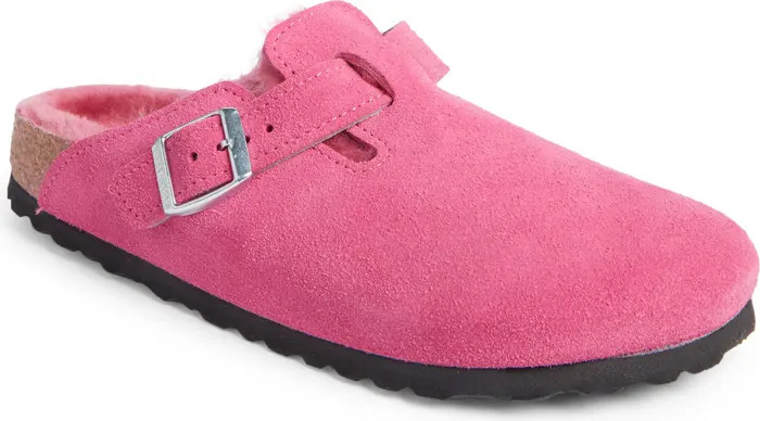 Boston Genuine Shearling Lined Clog (Women) | Nordstrom