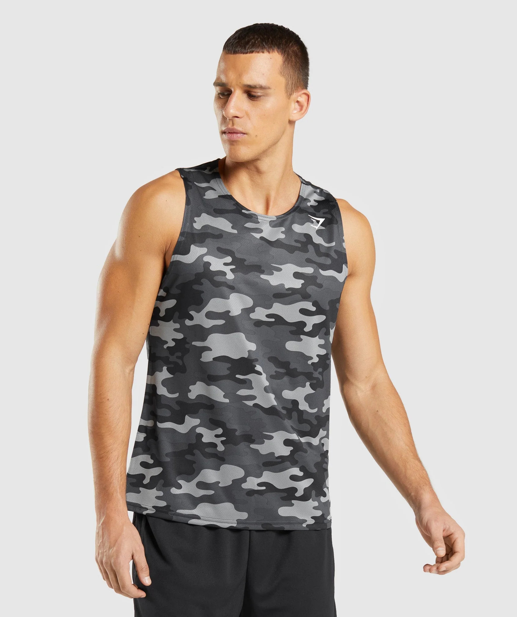 Gymshark Arrival Tank - Grey Print | Gymshark US