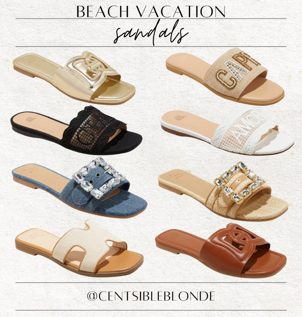 sandals, slide sandals, summer sandals, spring sandals, beach, sandals, vacation, pool, target style, target sandals, gold sandals, black sandals, white sandals, resortwear, resort wear, cruise

#LTKSeasonal #LTKShoeCrush #LTKFindsUnder50