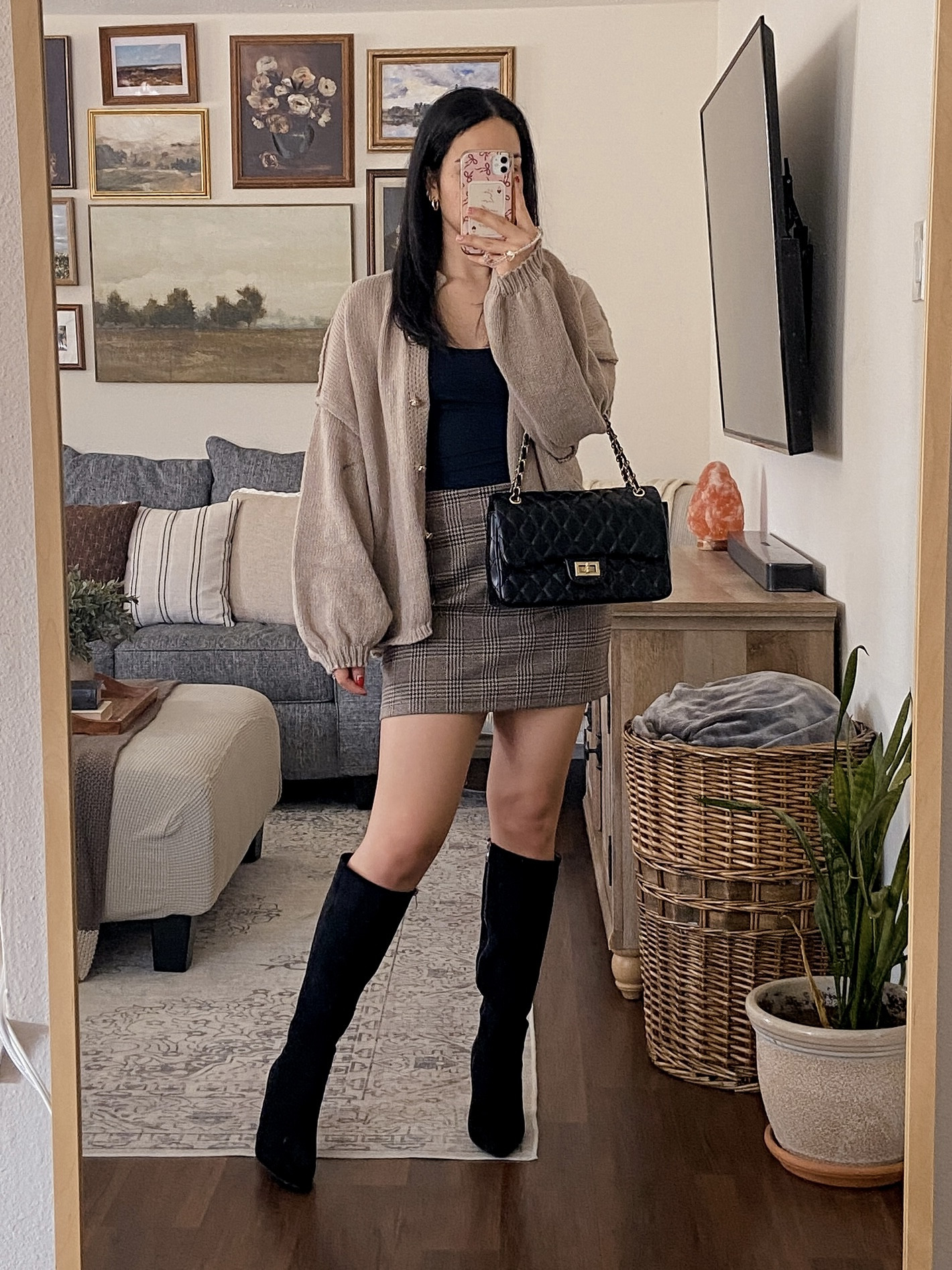 outfit of the day ✨ casual chic outfit, neutral outfit ideas, everyday chic outfit, jeans and tank outfit, white tank top outfit, knit cardigan outfit, elevated casual style, minimalist outfit inspo, effortless chic outfit, timeless everyday outfit, jeans outfit women, white tank styling, knit cardigan layering, black belt outfit, pointed toe pumps outfit, classic wardrobe staples, neutral color outfit, polished casual look, simple outfit styling, coach shoulder bag outfit, coach bag styling, designer shoulder bag look, chic everyday bag, structured shoulder bag, classic accessories outfit, neutral bag outfit, pinterest inspired outfit, clean girl aesthetic, parisian casual style, understated elegance outfit, modern minimalist fashion, chic neutral aesthetic, effortless style vibes  

 #LTKdayinmylife #LTKgrwm #LTKootd