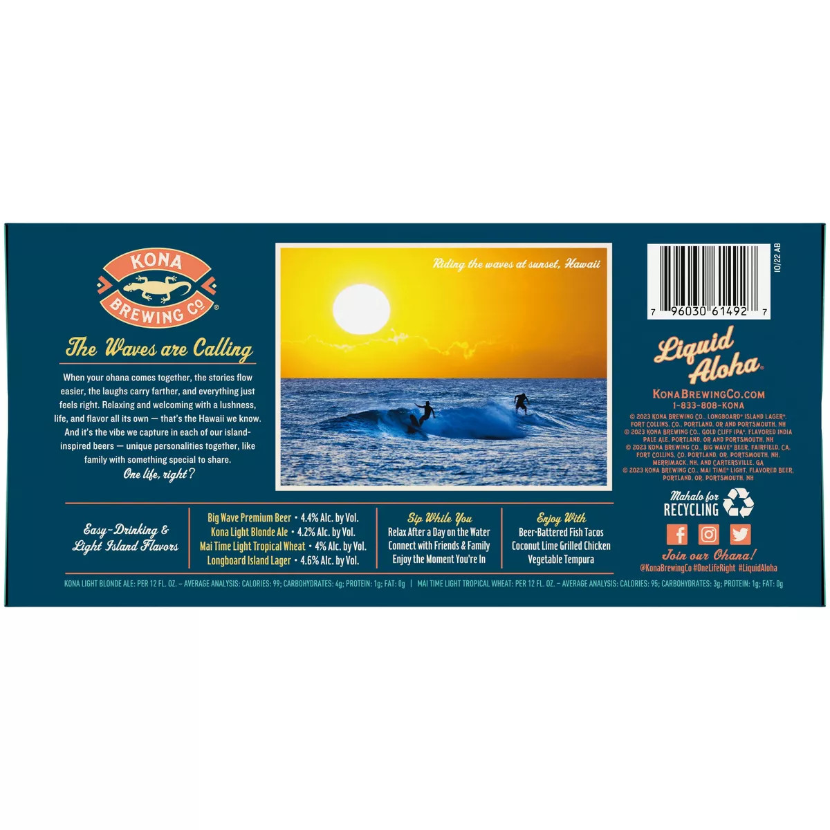 Kona Liquid Wave Rider Variety Pack - 12pk/12 fl oz Cans | Target