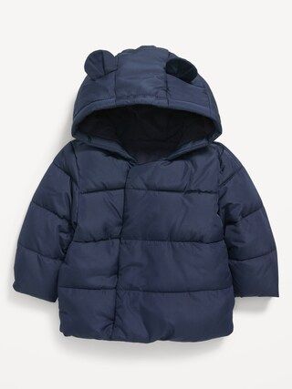 Unisex Hooded Frost-Free Puffer Jacket for Baby | Old Navy (CA)