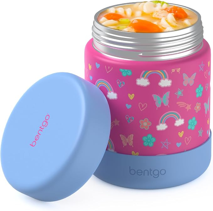 Bentgo Kids Stainless Steel Leak-Proof Food Jar for Hot or Cold Food | 11 fl oz Double Insulated ... | Amazon (US)