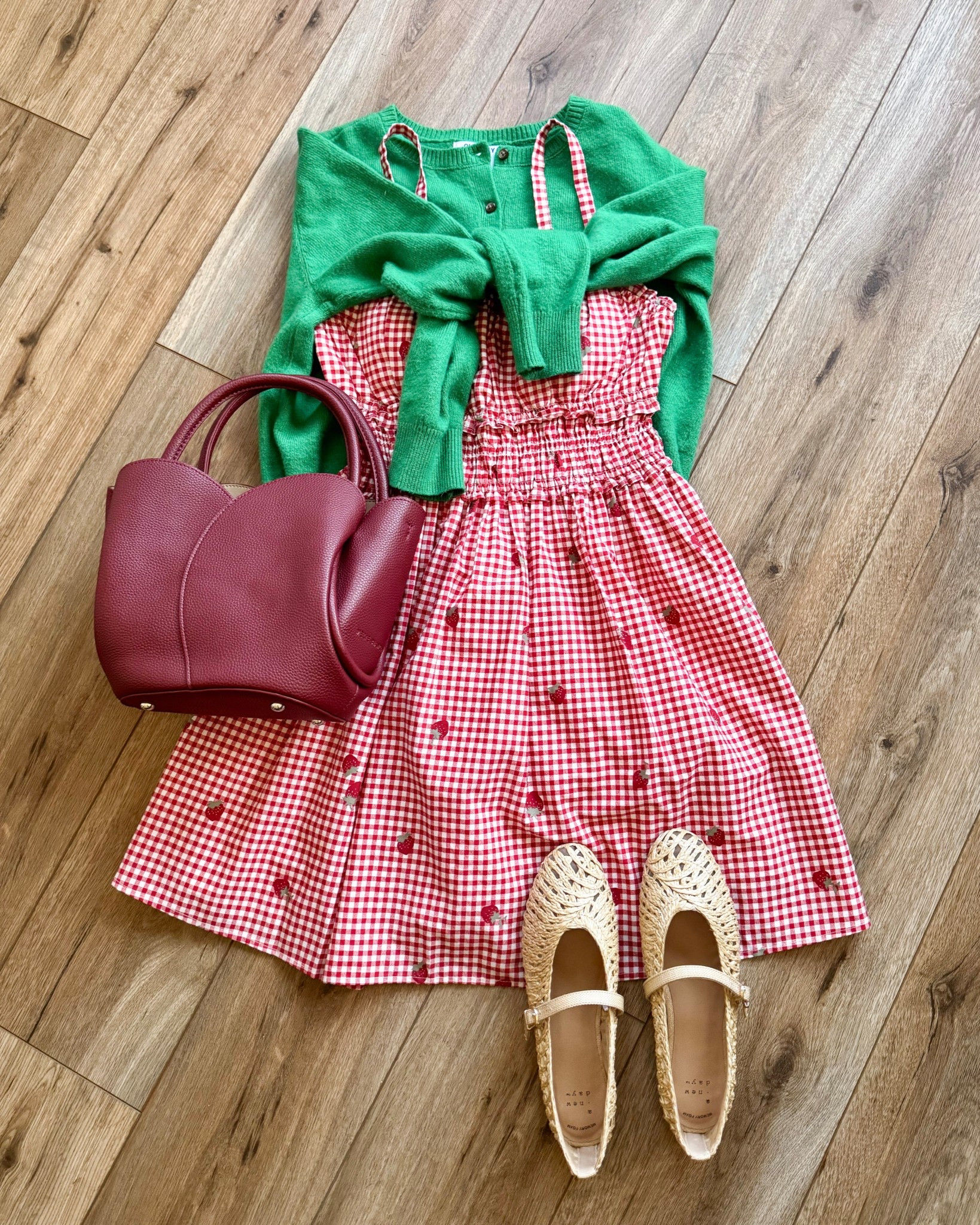 strawberry print dress. red gingham dress. spring outfits. spring fashion. 

#LTKootd #LTKSeasonal #LTKSaleAlert
