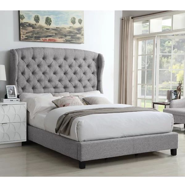 Feliciti Tufted Upholstered Low Profile Standard Bed | Wayfair North America