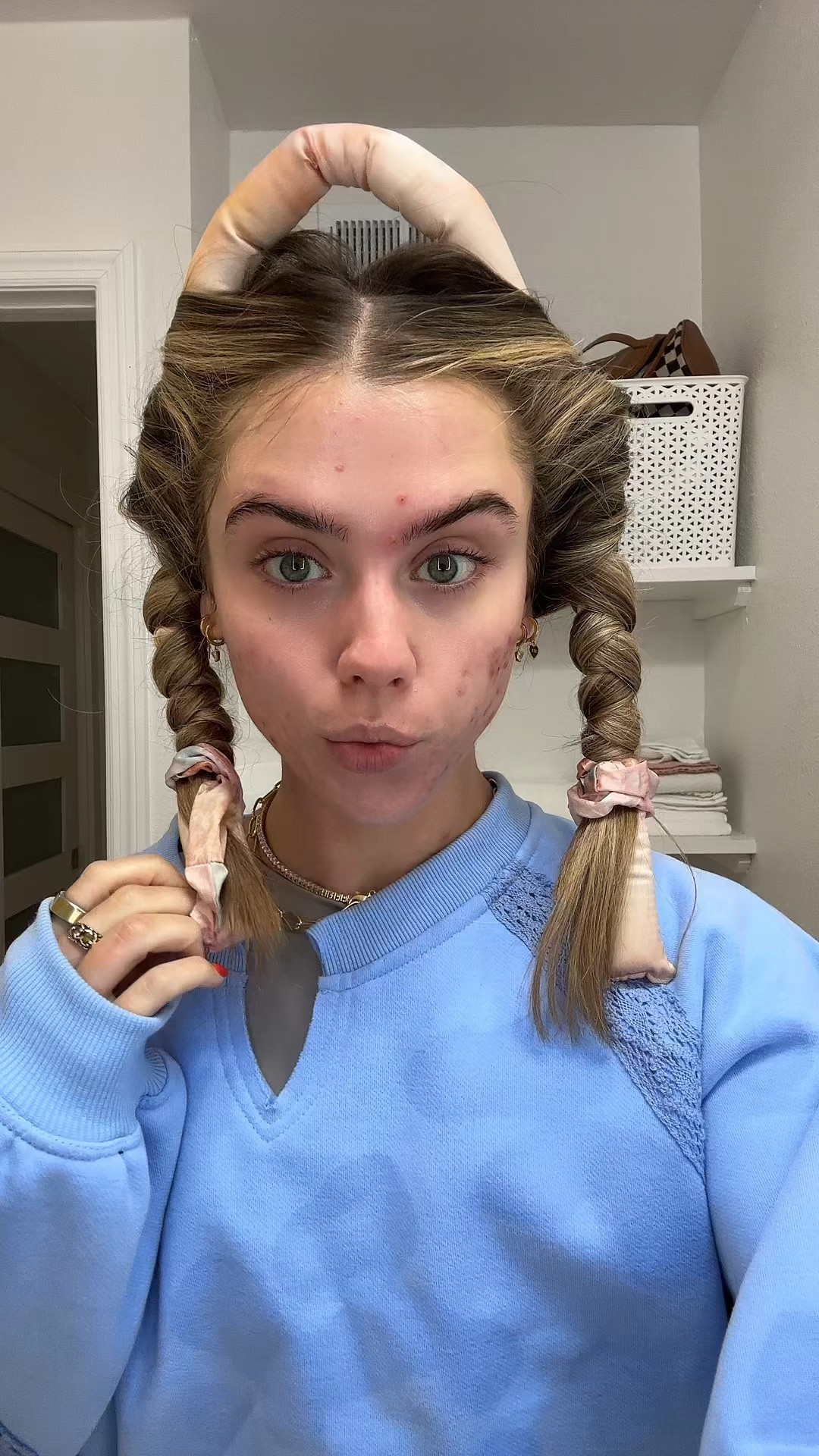 Kitsch Satin Heatless Curling Set - Heatless Hair Curlers to Sleep in - Heatless Curls Overnight - Heatless Curling Rod - No Heat Curls Overnight - Overnight Blowout Rods - Soft Hair Rollers. My greatest hair hack has got to be sleeping in a hair ribbon. This is what gives me my heatless hair curls. These curls are always bouncy, voluminous, shiny, and perfection that require absolutely zero heat, saving my hair on necessary, heat damage while still getting those desirable curls. I have lots of tutorials on how I put them in my hair saved my TikTok and Instagram @sloanevosen. TUTORIAL: https://www.tiktok.com/t/ZP8Y6b72q/ #hair #heatlesscurls #heatlesshair #heatlesswaves #hairstyles #hairhack #hairhealth #heatlesshairstyles #hairroutine #hairribbon #heatlesshaircurler 

#LTKmorningroutine #LTKBeauty #LTKgrwm