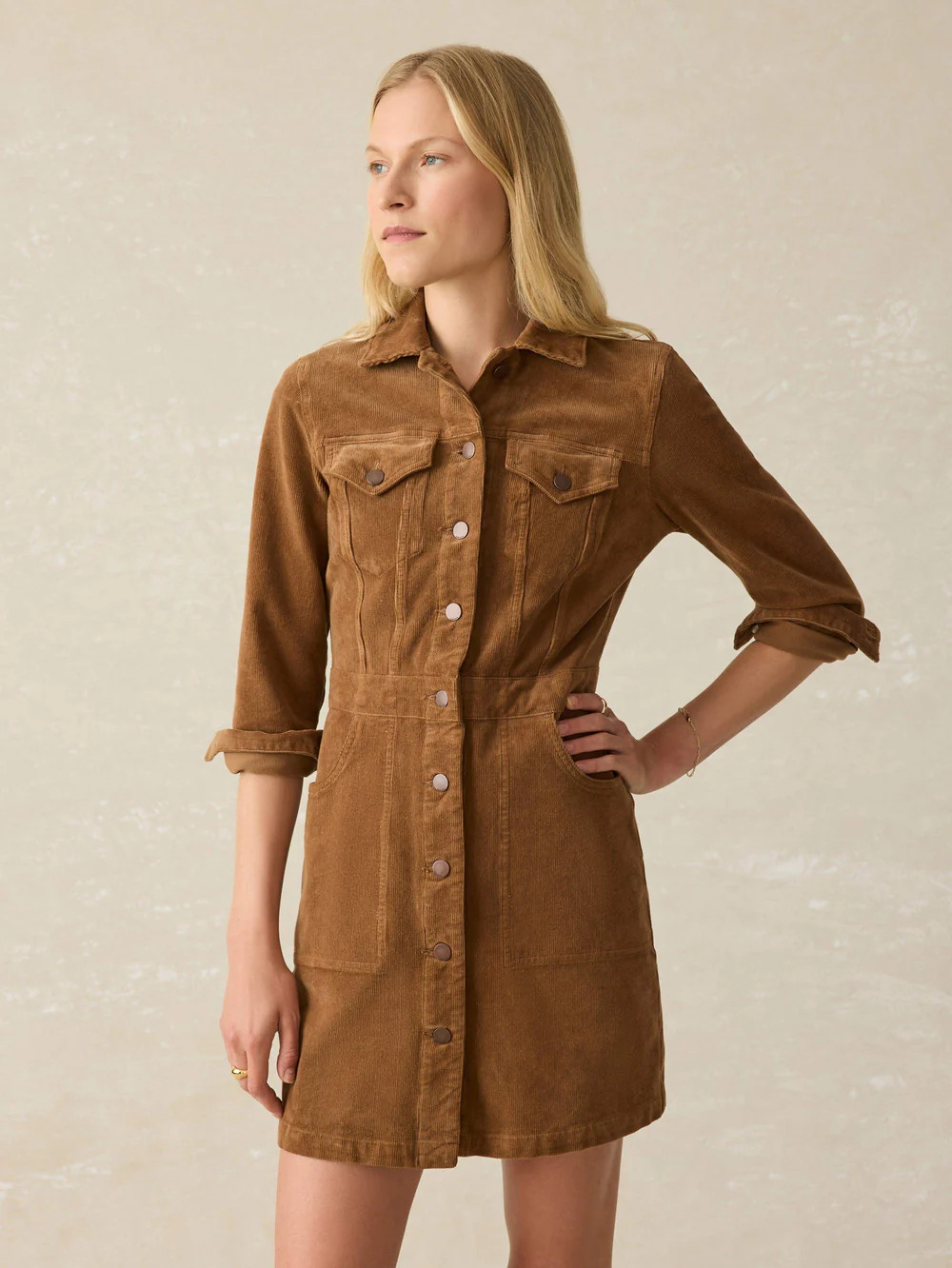 Softstretch Cord Michelle Dress | Faherty