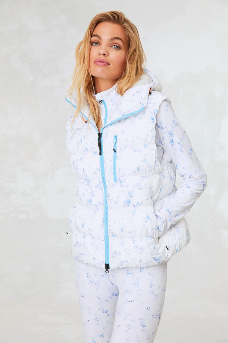 Bogner x LoveShackFancy Naima Puffer Vest | LOVESHACKFANCY