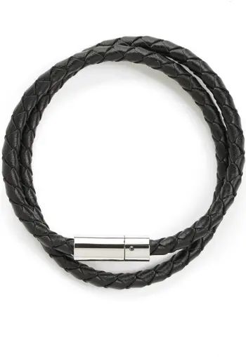 Braided Leather Wrap Bracelet | Nordstrom