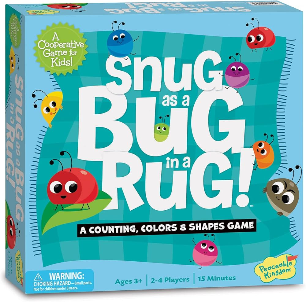 Peaceable Kingdom Snug as a Bug in a Rug Award Winning Cooperative Preschool Skills Builder Game ... | Amazon (US)