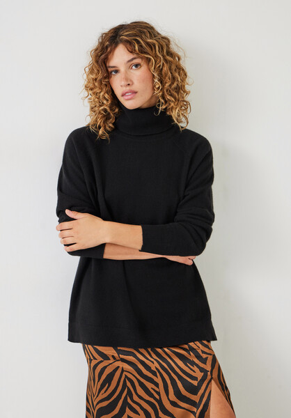 Cashmere Roll Neck Jumper | Hush UK