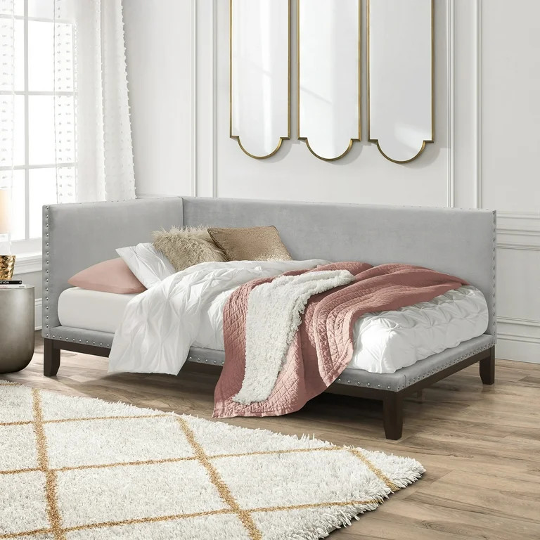 Tranquility Upholstered Daybed, Twilight Gray - Walmart.com | Walmart (US)