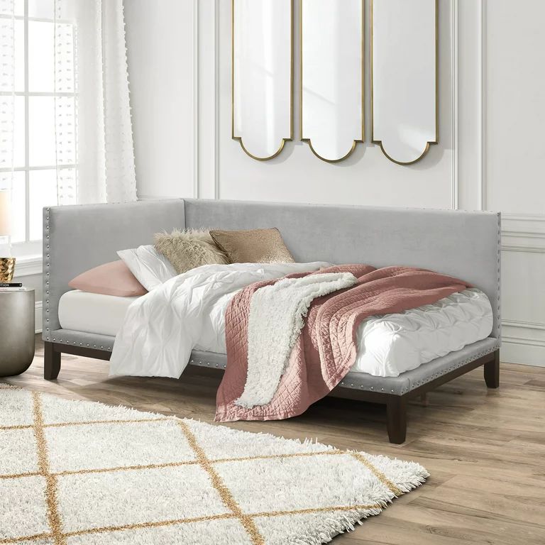 Tranquility Upholstered Daybed, Twilight Gray - Walmart.com | Walmart (US)