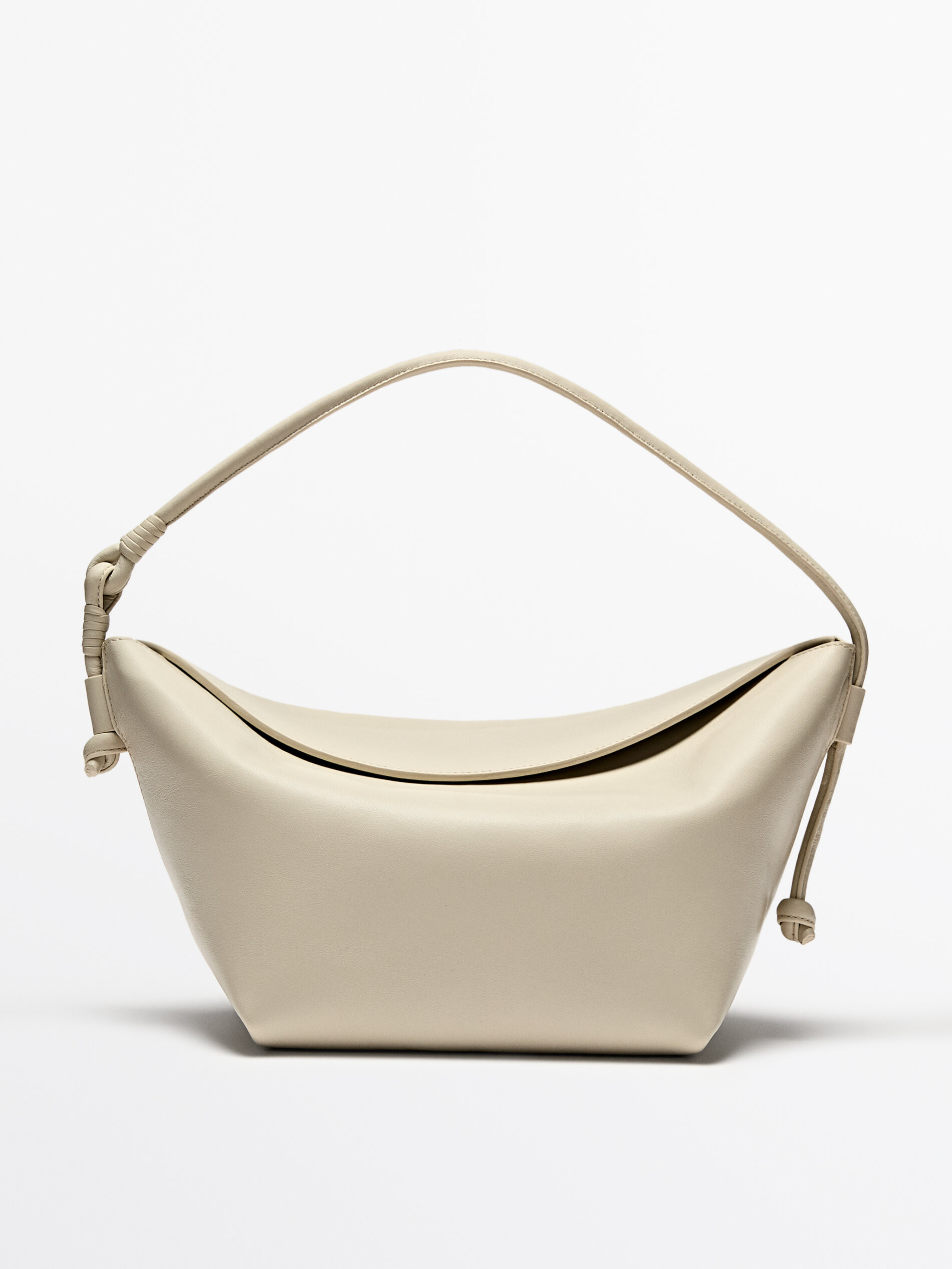 Nappa leather bag with knots | Massimo Dutti DE
