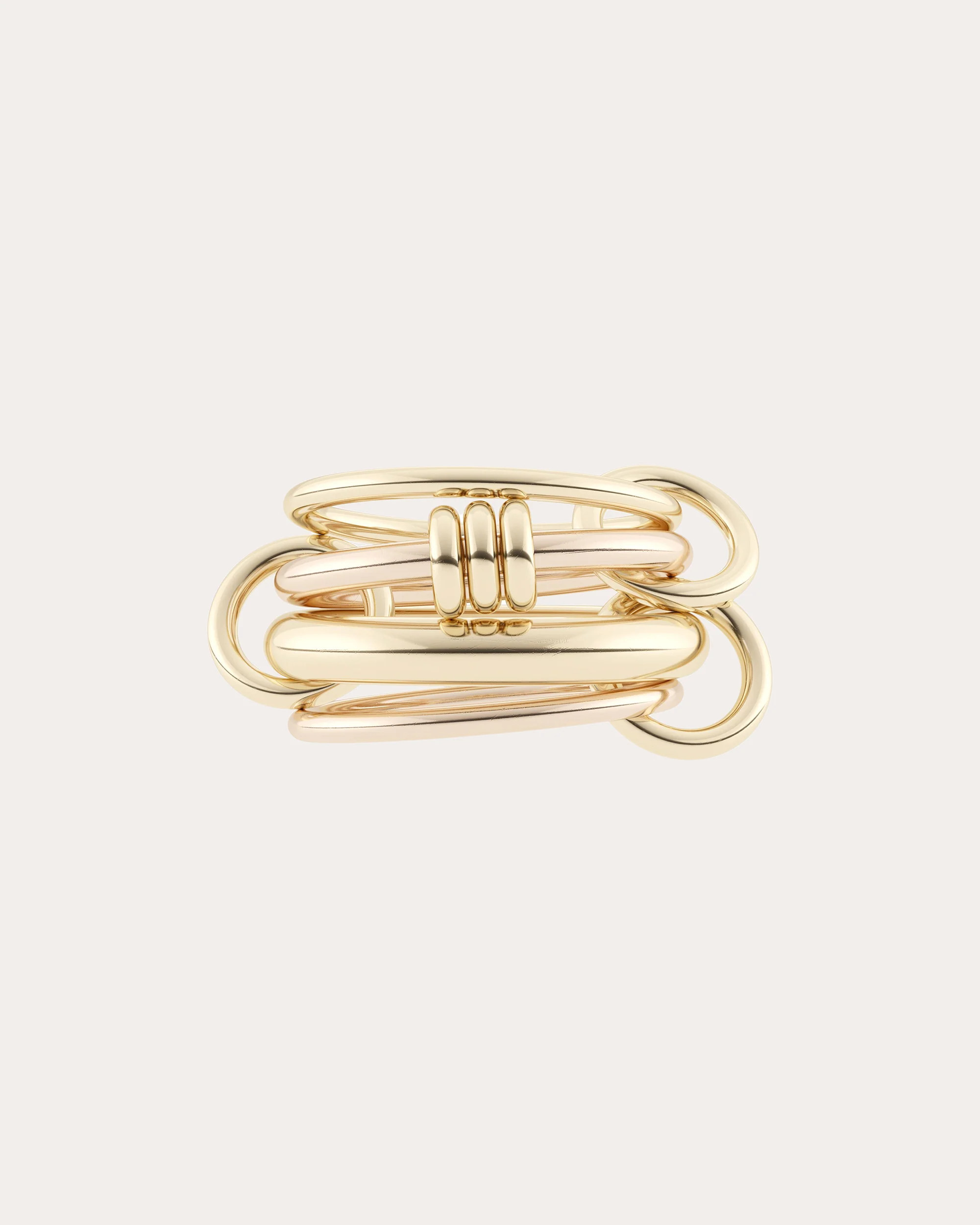 Spinelli Kilcollin Women's Aries Two-Tone Gold Core Linked Ring 18K Gold | Olivela