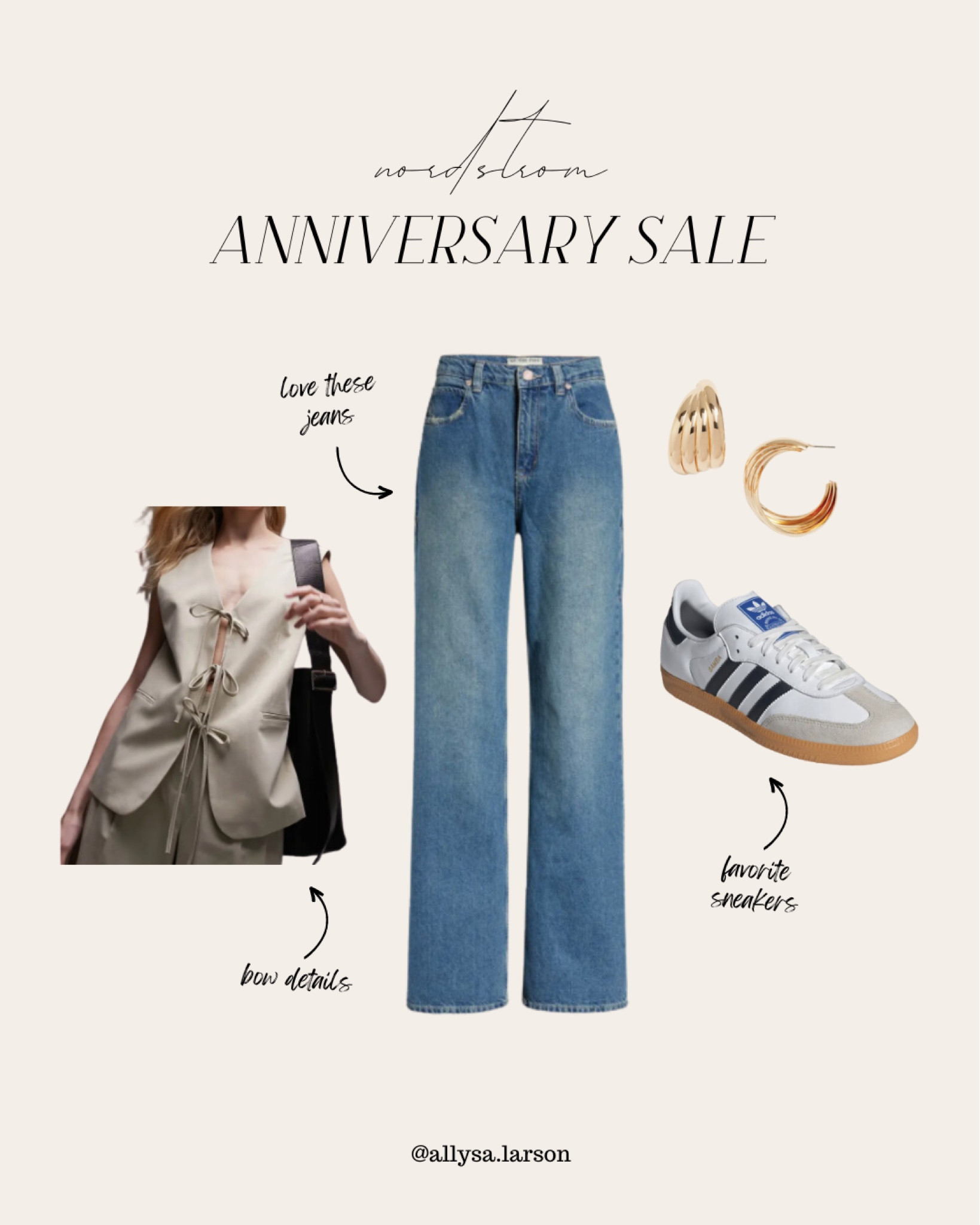 Nordstrom anniversary sale, jeans, adidas sambas, neutral outfit, casual outfit 

#LTKxNSale #LTKStyleTip #LTKSeasonal