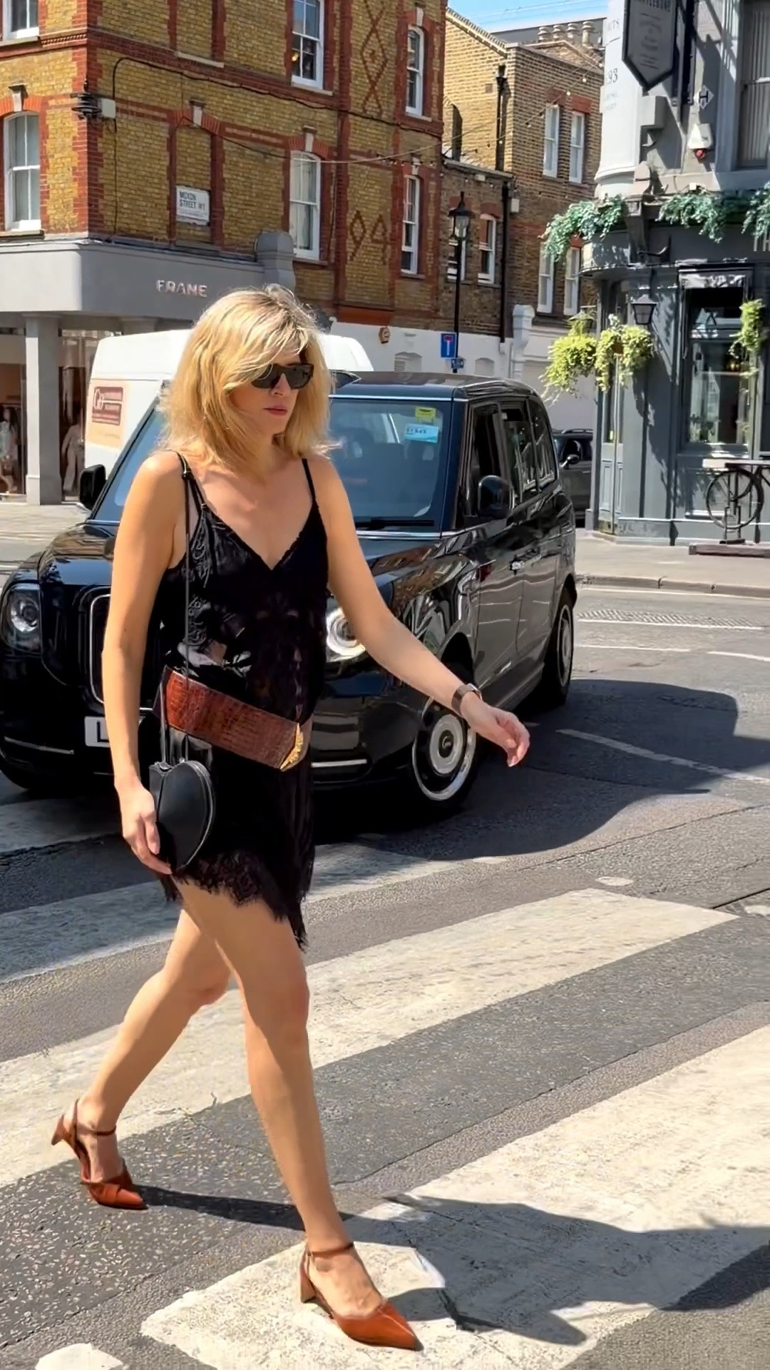 Kitten heels, bared footwear, suede shoes, croc belt, Alaia heart bag, slip dress, lace trim dress

#LTKsummer #LTKuk #LTKstyletip