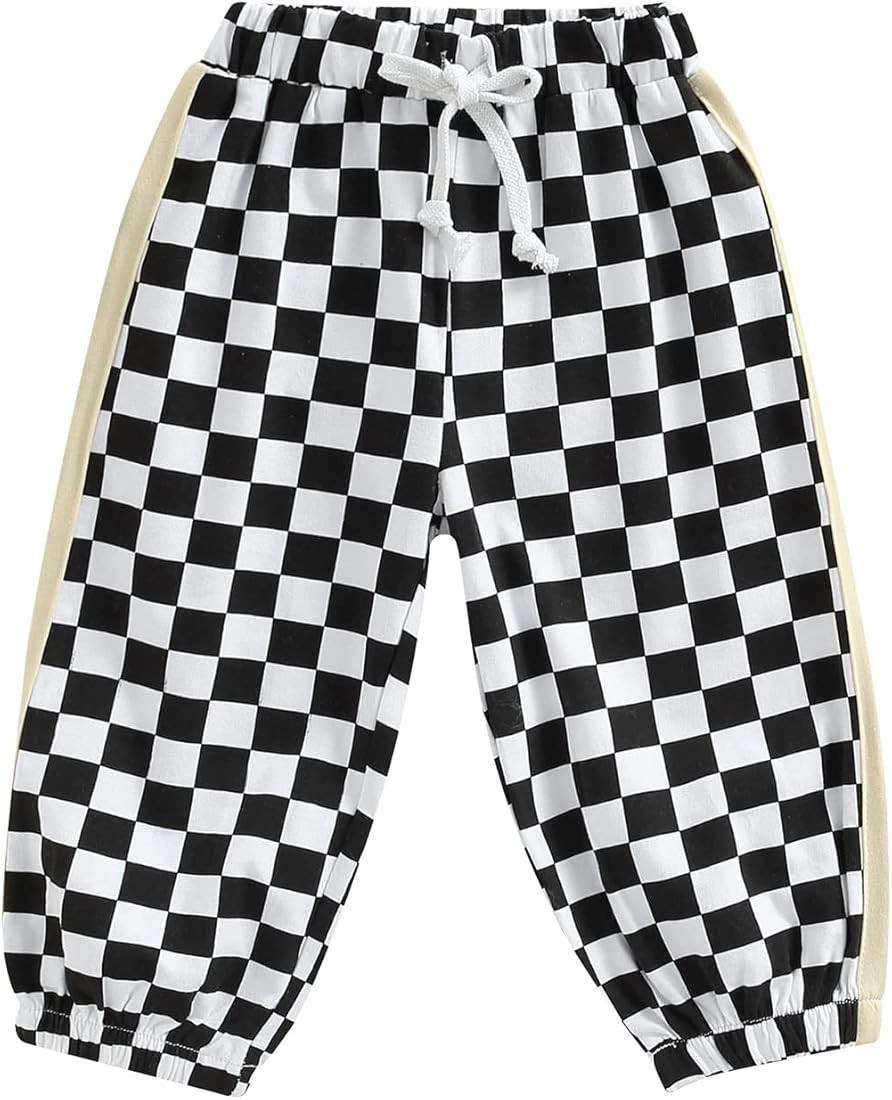 Baby Checkered Joggers | Amazon (US)