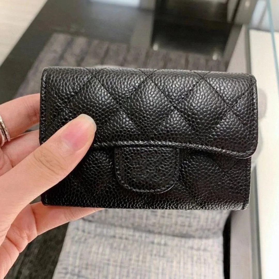 Classic Designer Card Holder Wallet Luxury Credit Cards Flap Bag Womans Genuine Leather Coin Purs... | DHGate