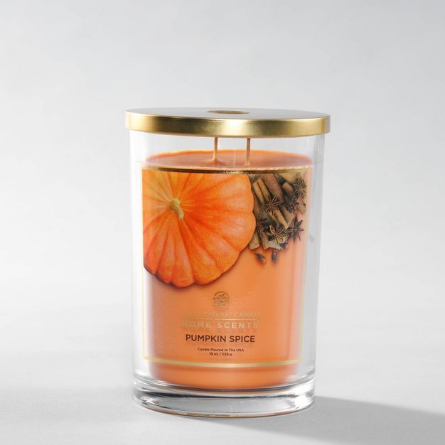Glass Jar Pumpkin Spice Candle - Home Scents | Target