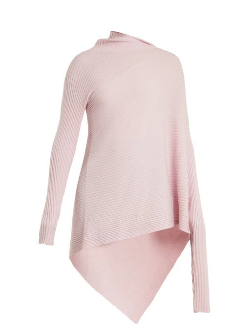 Asymmetric ribbed-knit wool sweater | Marques Almeida | Matches (US)