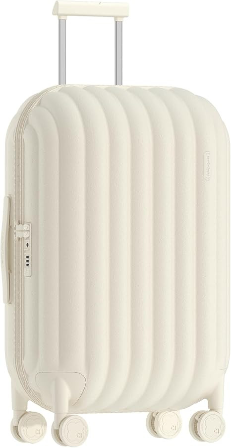 artrips Checked Luggage 24 inch,Medium Suitcase with 8 Spinner Wheels,PC Lightweight Hardside Lug... | Amazon (US)