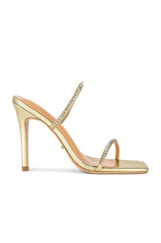 Tony Bianco Fletcher Mule in Gold Nappa Metallic from Revolve.com | Revolve Clothing (Global)