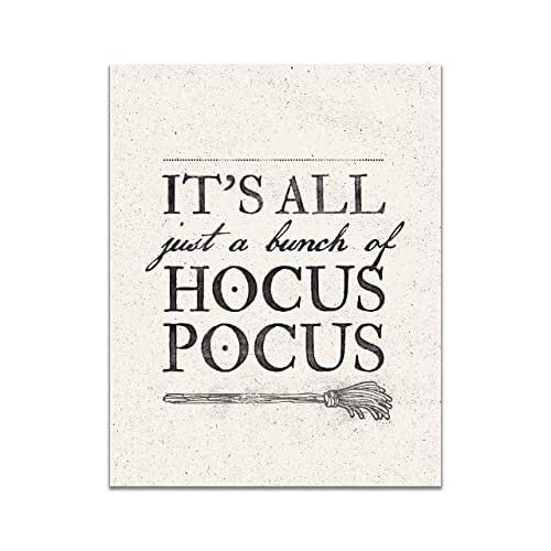 Amazon.com: Hocus Pocus Halloween Art Print - Unframed 11x14 Print -"It's All Just a Bunch of Hoc... | Amazon (US)
