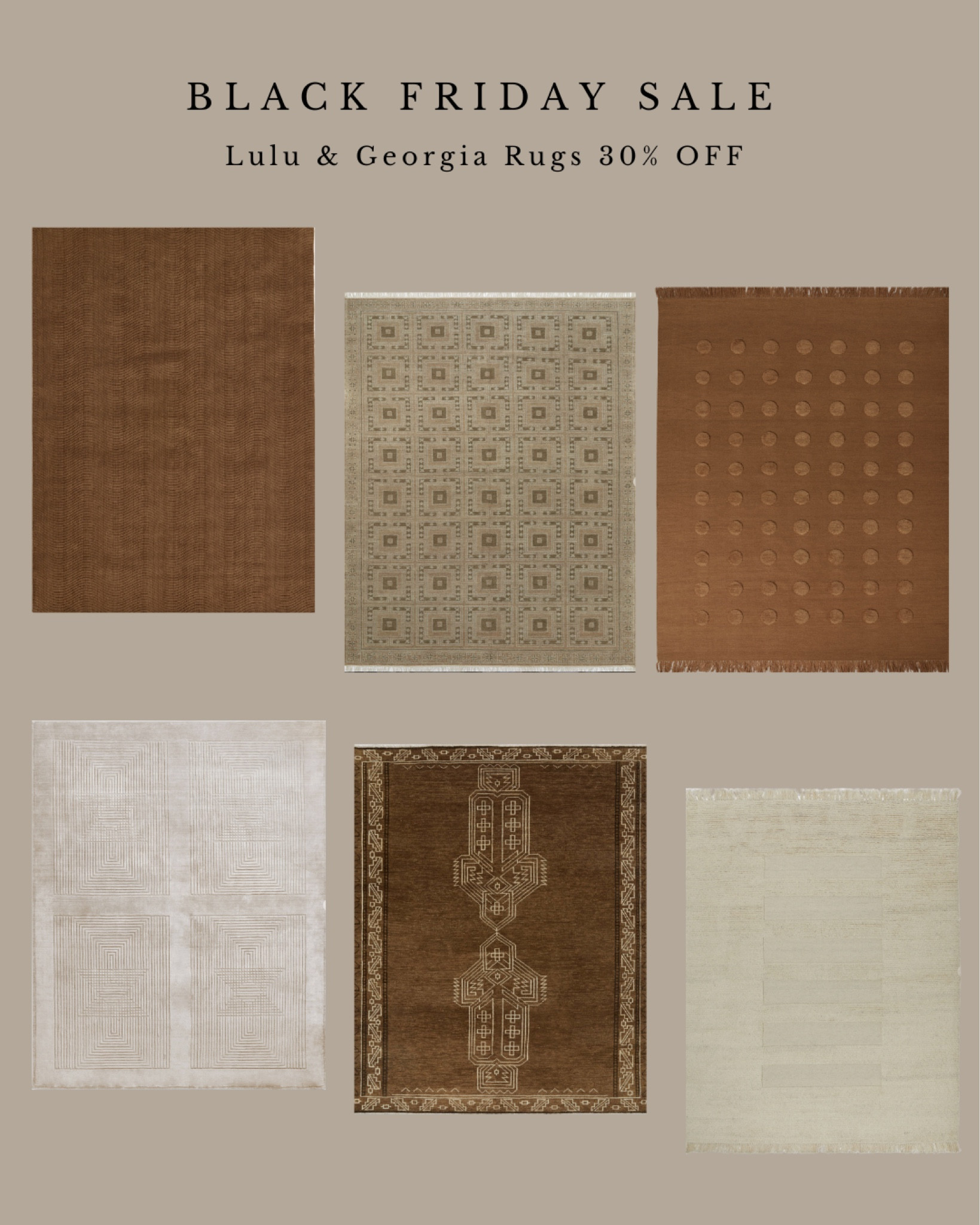 BLACK FRIDAY SALE - 30% OFF Site Wide Lulu & Georgia Rugs Top Picks 

#LTKHome