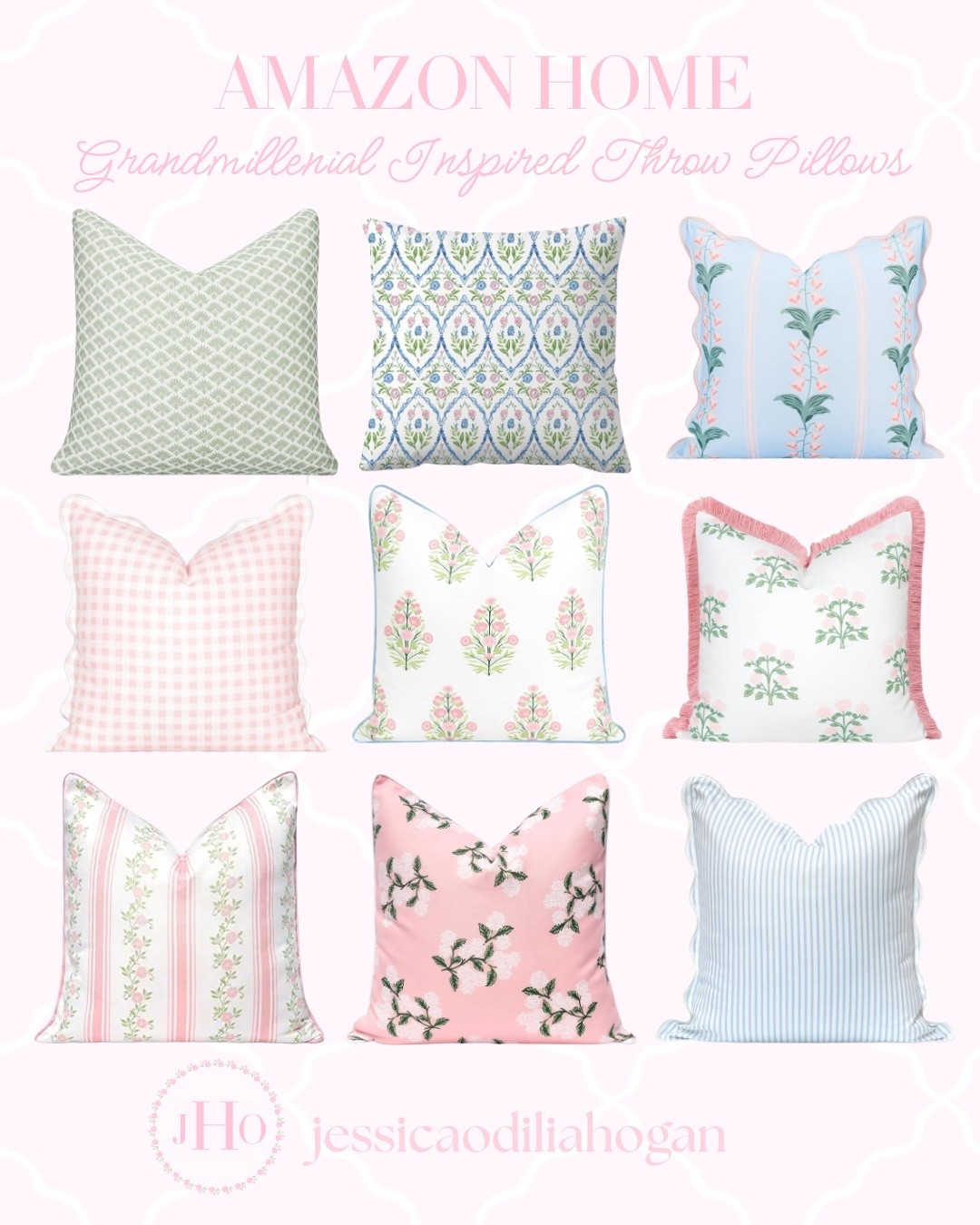 Amazon Home Grandmillenial Inspired Throw Pillows! Many of these are part of the big spring sale! 

#LTKSaleAlert #LTKHome #LTKSeasonal