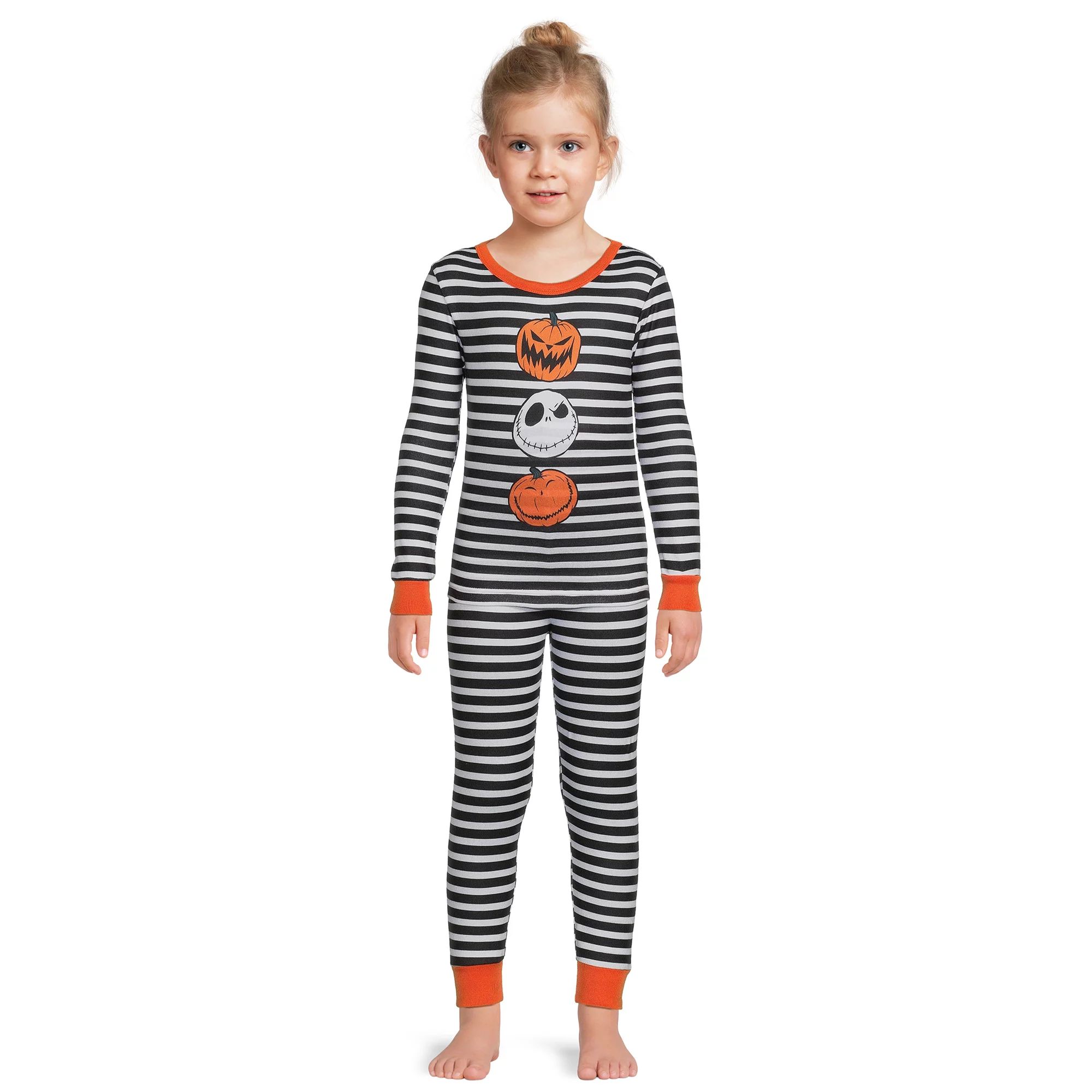 Disney Girls Halloween Nightmare Before Christmas Sleepwear Set, 2-Piece, Sizes 4-10 - Walmart.co... | Walmart (US)