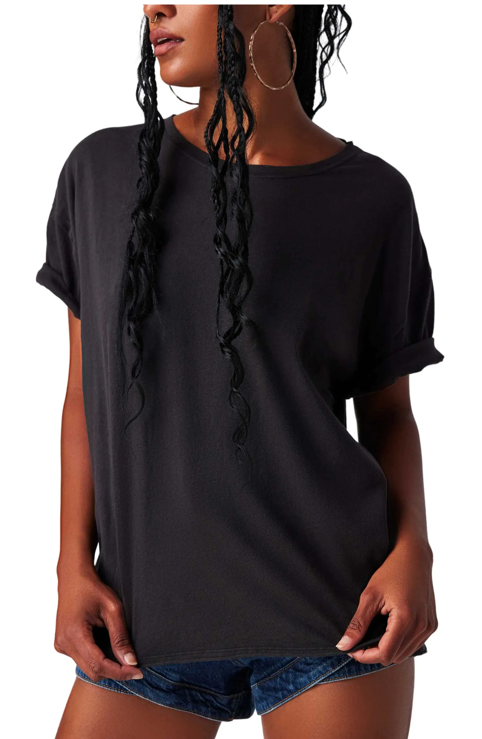 Nina Crewneck Cotton T-Shirt | Nordstrom