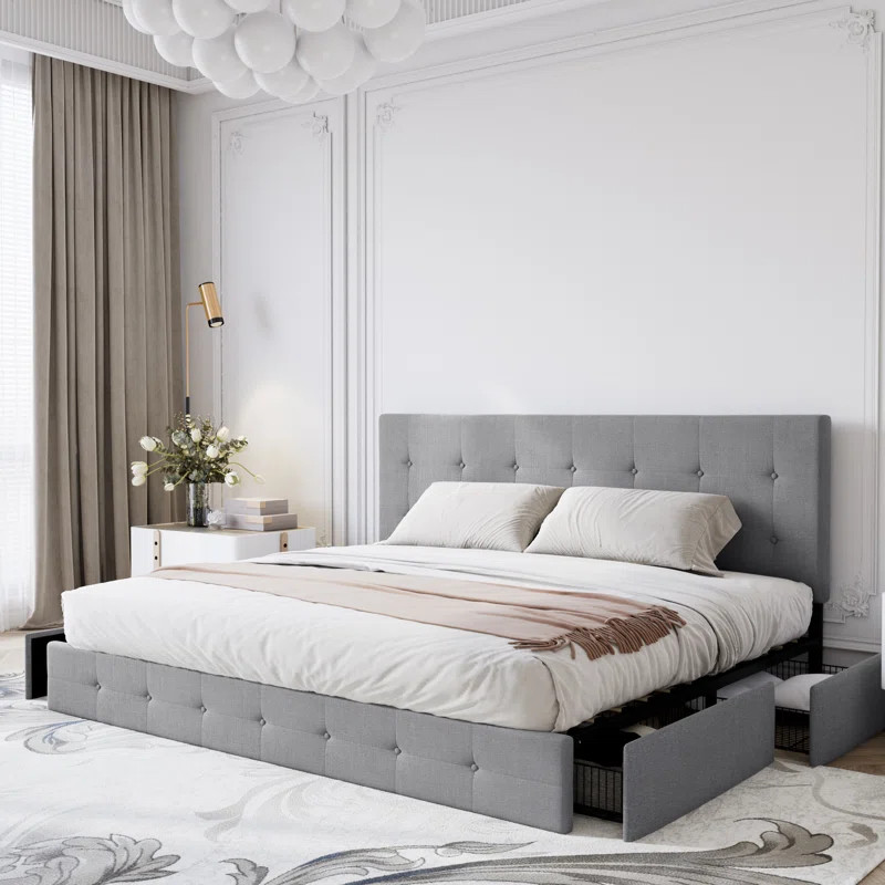 Silvester Upholstered Platform Storage Bed | Wayfair North America