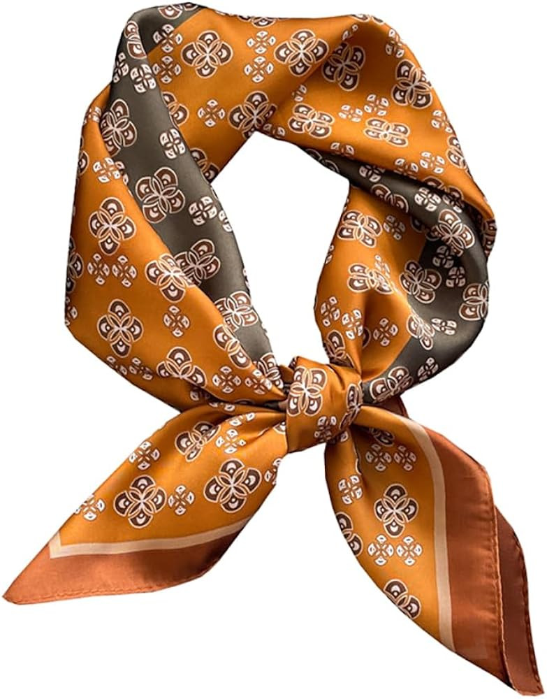 ANDANTINO 100% Mulberry Silk Square Scarf for Hair-25.6" X25.6'' Women Men Natural Silk Neckerchi... | Amazon (US)