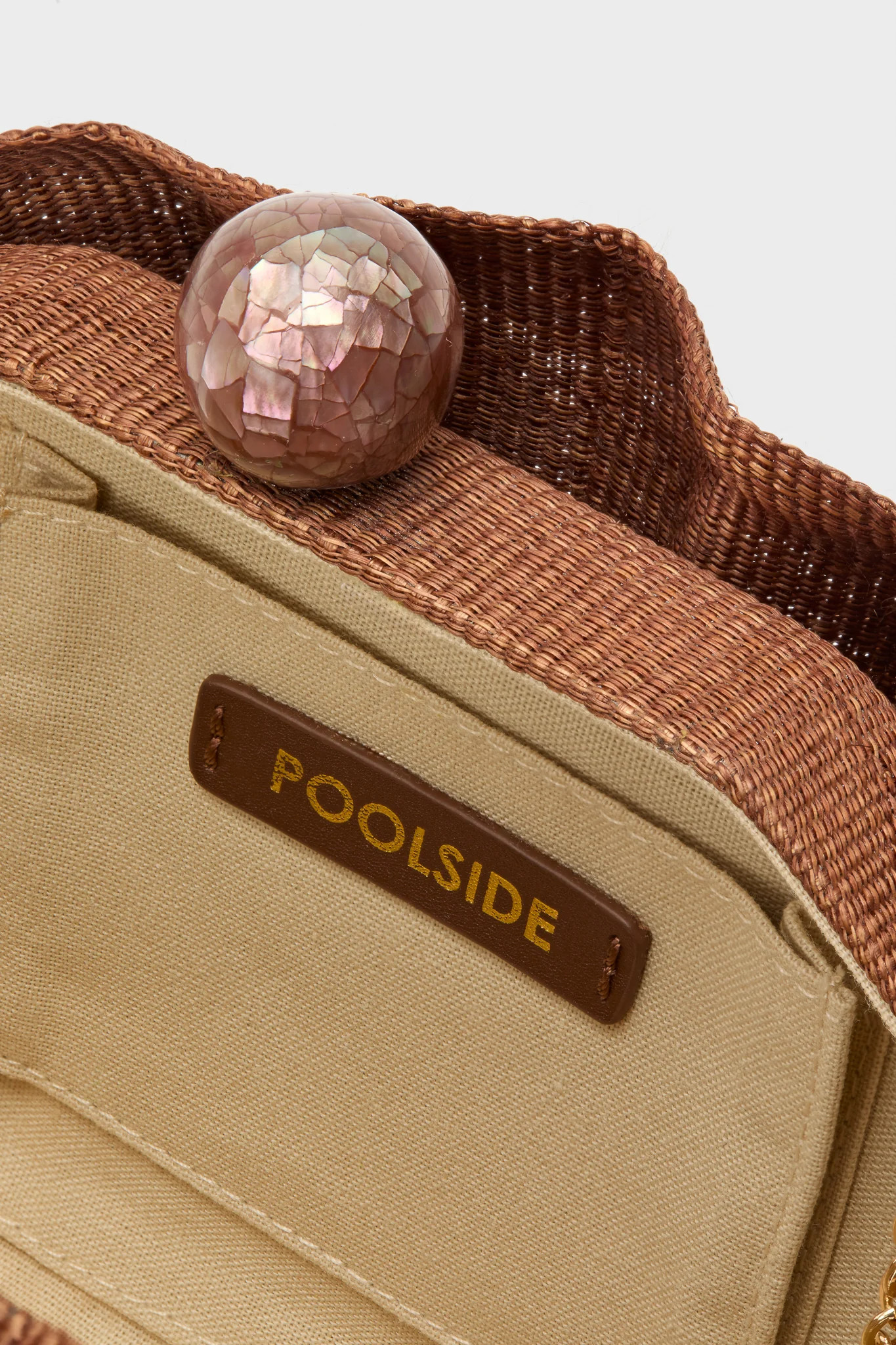 Cocoa Origami Scallop Clutch | Tuckernuck (US)