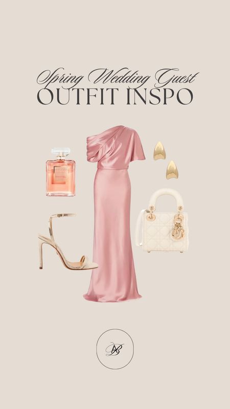 Spring wedding guest outfit inspo! This stunning, one-shoulder satin gown is currently on sale. It would be perfect to pair with this Chanel perfume, gold statement earrings and Lady Dior bag. 

spring wedding guest dress / spring wedding guest dresses / spring wedding guest attire / lady Dior bag / Chanel fragrance 

#LTKwedding #LTKSeasonal #LTKstyletip