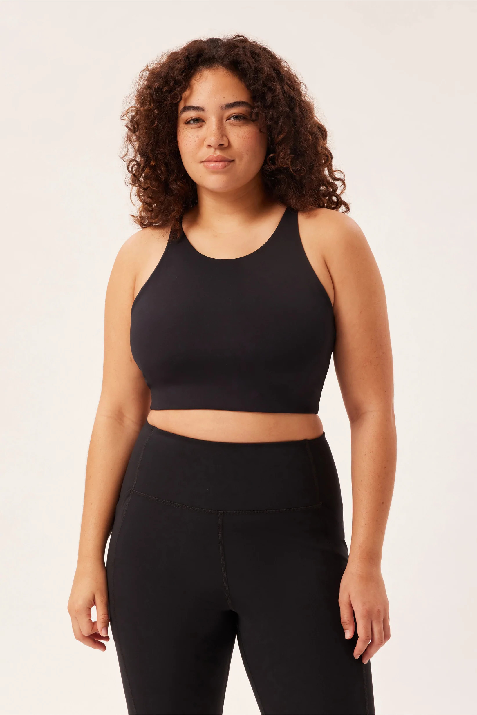 Black Topanga Halter Bra | Girlfriend Collective