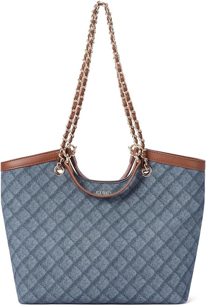 CLUCI Purses for Women Vegan Leather Handbags Tote Purse Shoulder Bag Large Ladies Hobo Bags | Amazon (US)