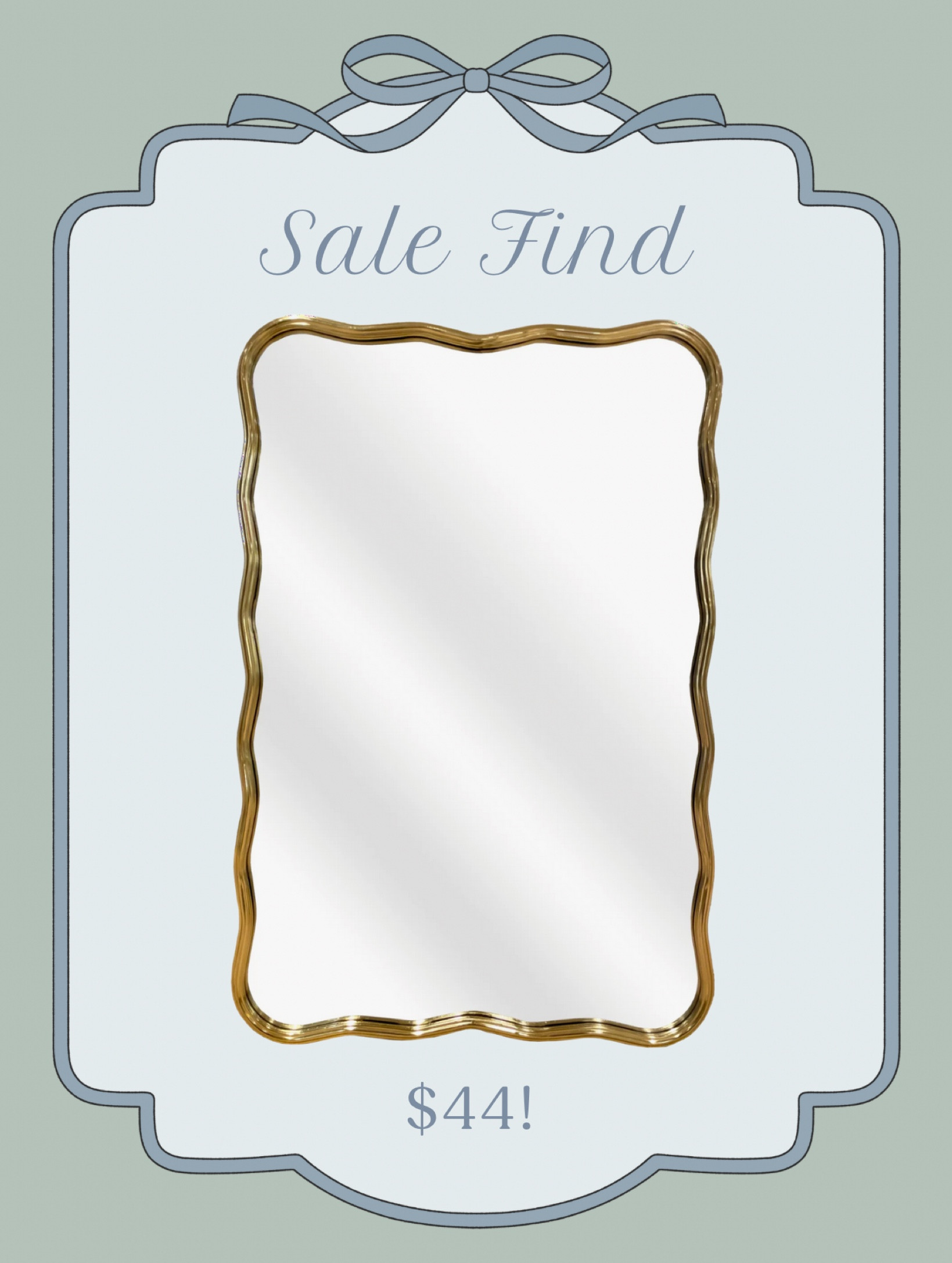 Gold wavy mirror on sale for only $44!!😳👏🏻

Home Decor, Grandmillennial, Scalloped Mirrorr

#LTKHome